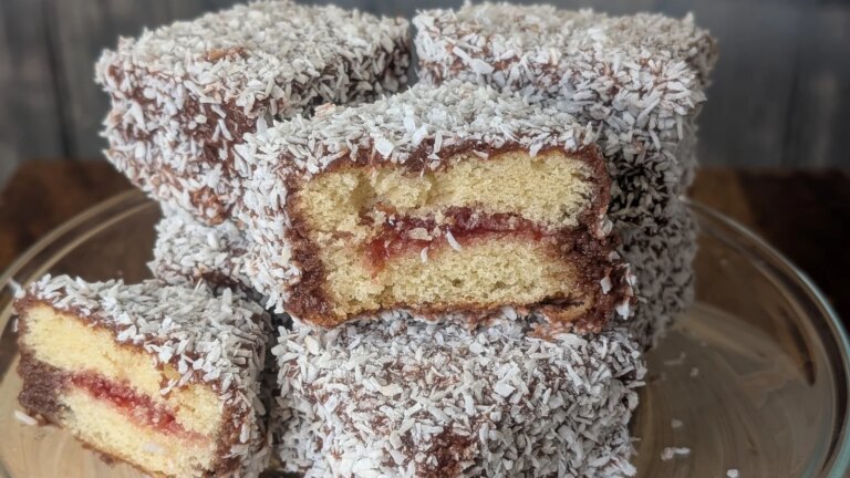 Gâteau Lamingtons de Sarah Butler : aujourd'hui