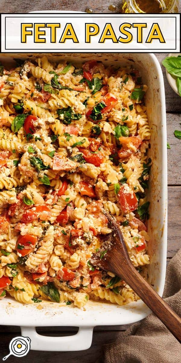 image d'épingle de pâtes feta