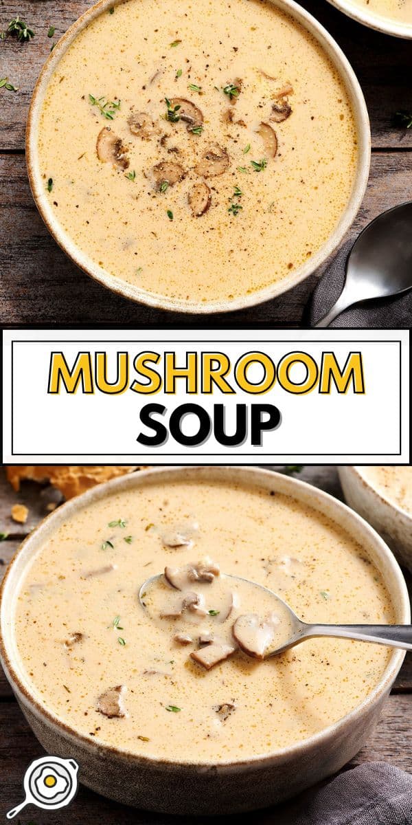 image d'épingle de soupe aux champignons