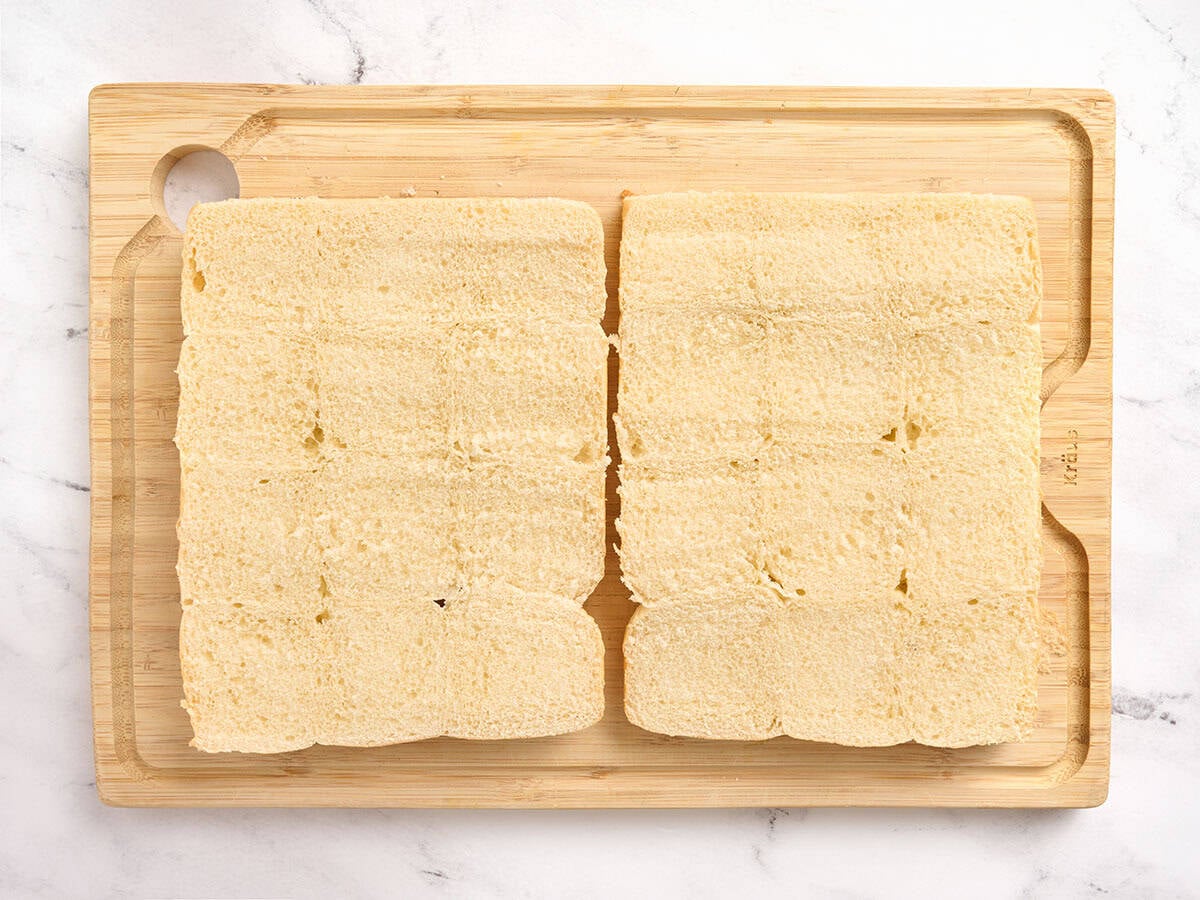 Rouleaux hawaïens coupés en deux.