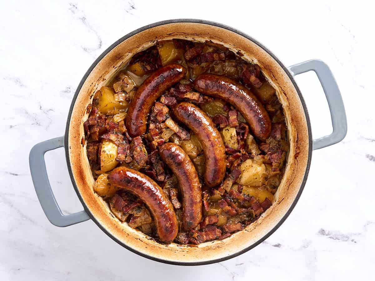 Câlin Dublin fini dans une cocotte.