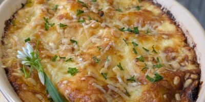 Lasagnes crémeuses au poulet à l'ail sauvage d'Aisling Larkin : aujourd'hui