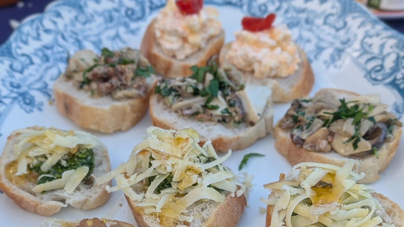 La sélection de crostini d'Yvonne Carty : Aujourd'hui