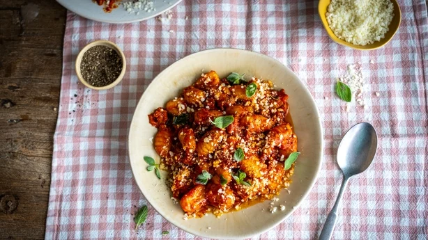 Gnocchis et ragoût d'agneau