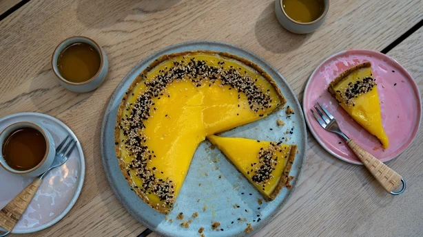 Tarte Yuzu Au Sésame Noir