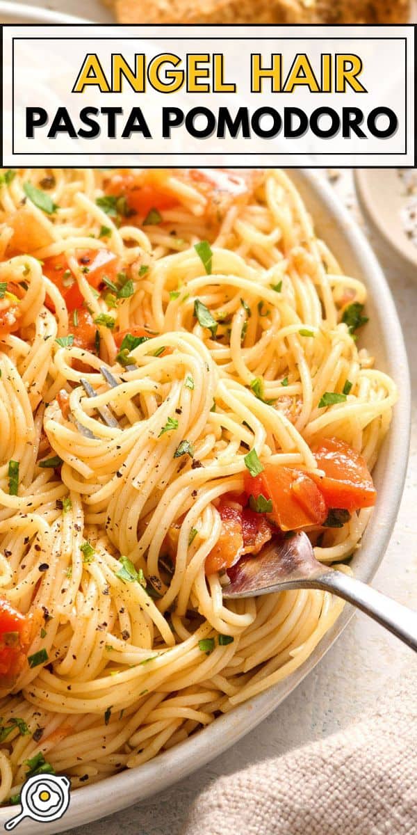Image d’épingle pomodoro de pâtes de cheveux d’ange