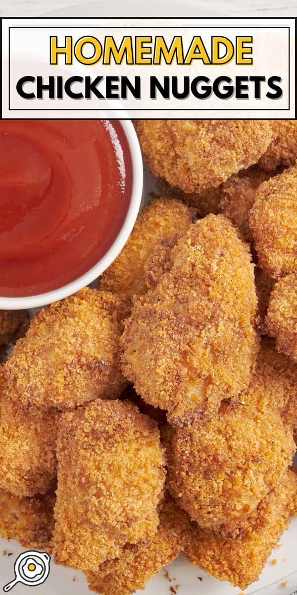 image d'épingle de nuggets de poulet faits maison