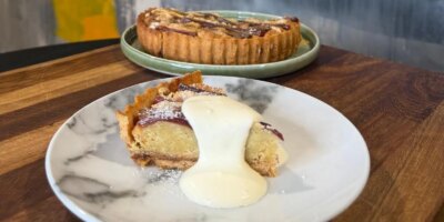 Galette à la rhubarbe et à la ricotta de Kevin Dundon