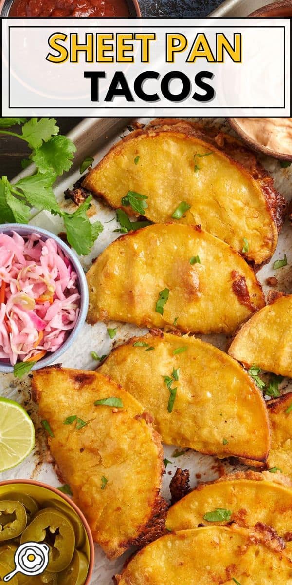 image d'épingle à tacos sur une plaque à pâtisserie