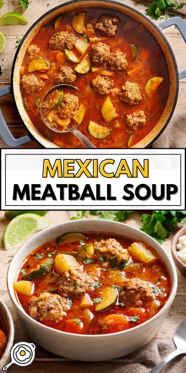 image d'épingle de soupe aux boulettes de viande mexicaine