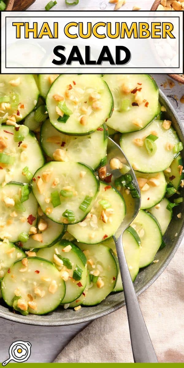 Image d'épingle à salade de concombre thaïlandaise
