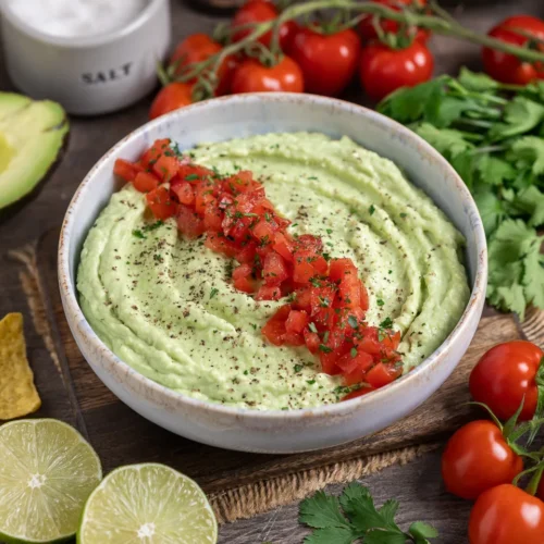 Crème d'avocat au fromage à la crème