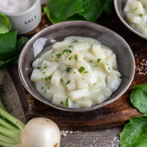 Tendres navets de mai à la crème selon la recette de grand-mère
