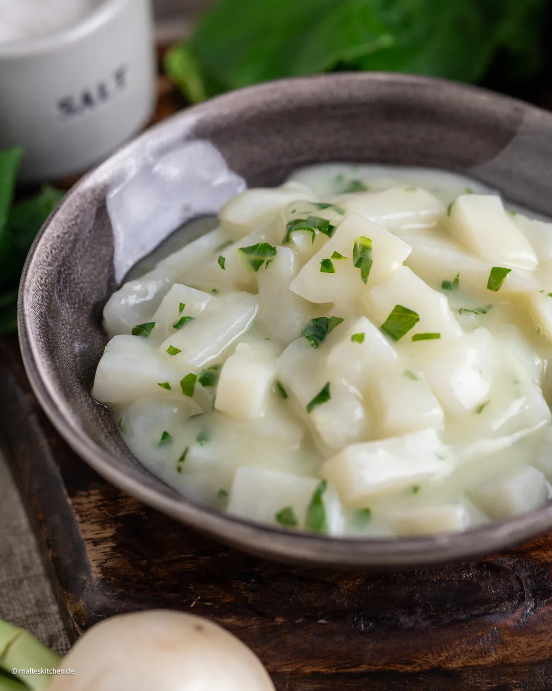Mai navets en sauce