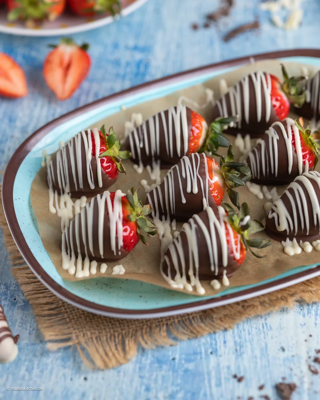 Fraises juteuses au chocolat croquant