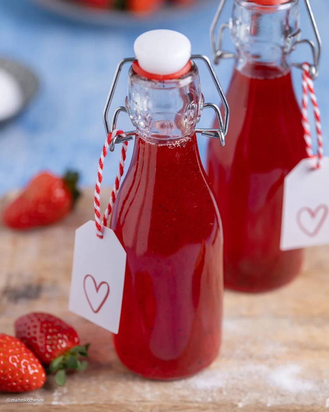 Sirop de fraise fraîche