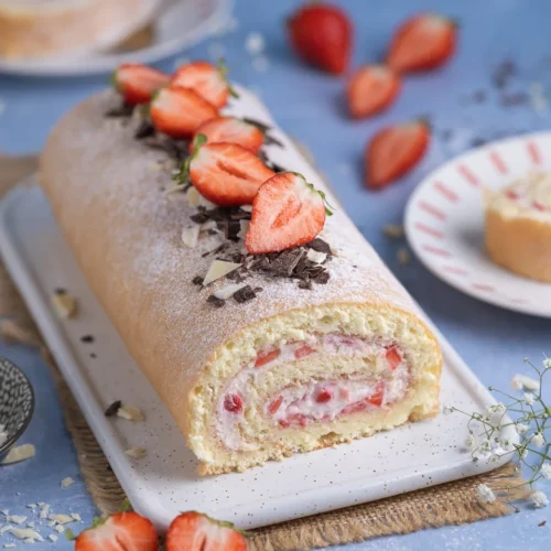 Rouleau suisse aux fraises