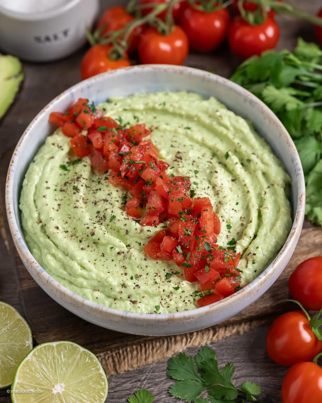 Crème d'avocat au fromage à la crème