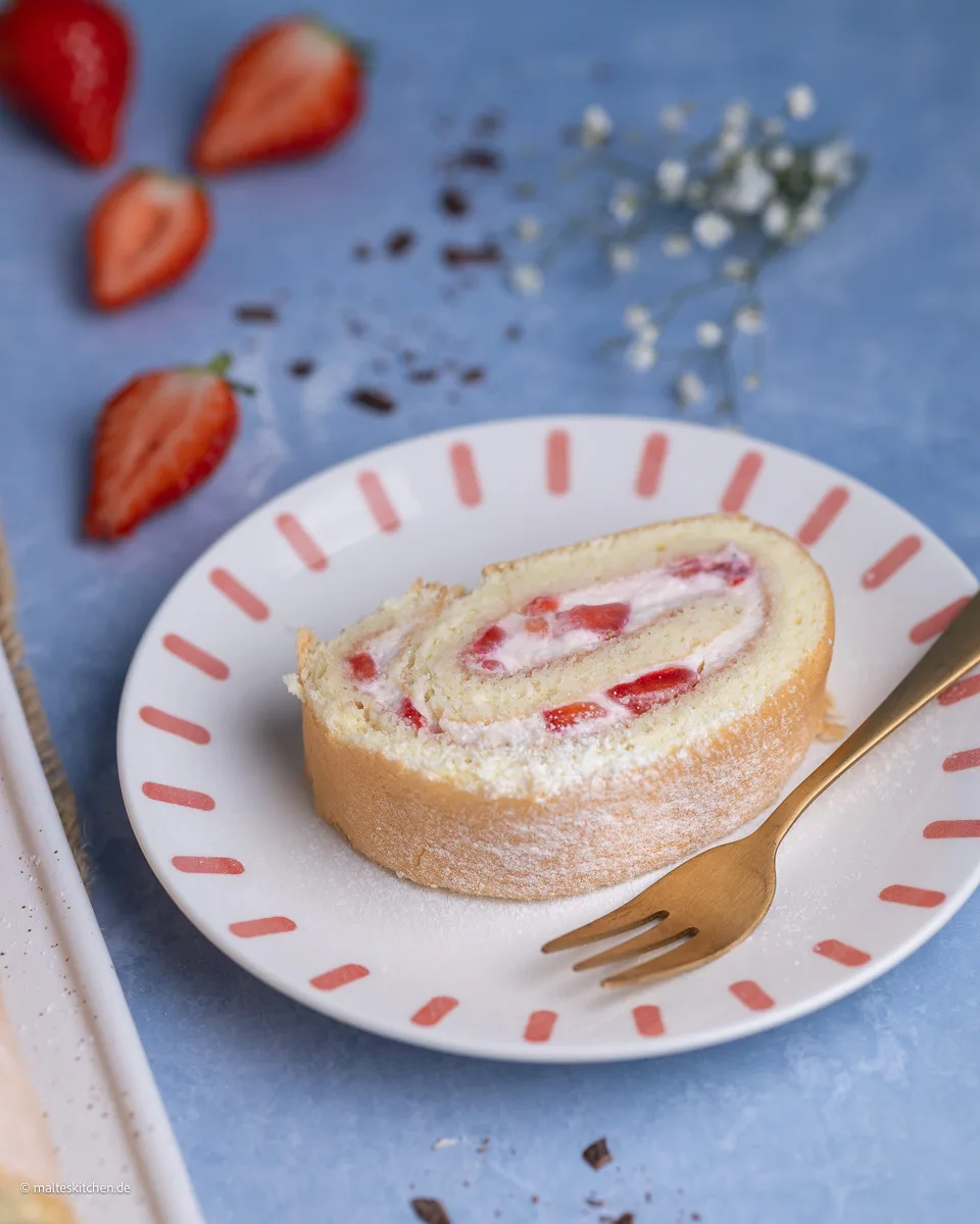 Rouleau suisse aux fraises