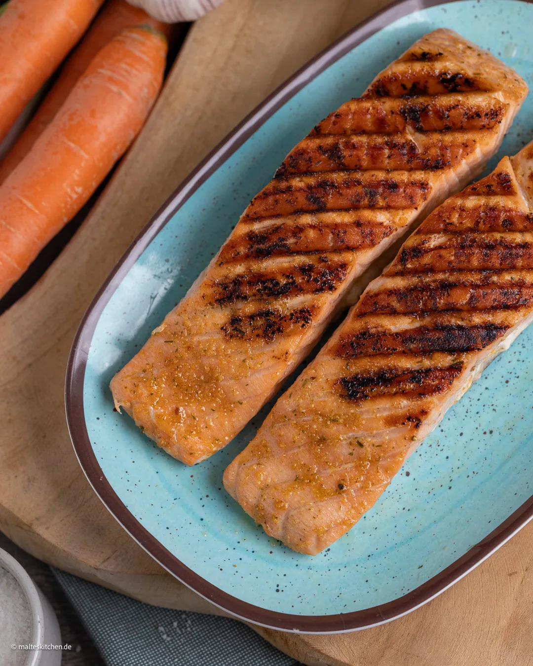 Filet de saumon grillé