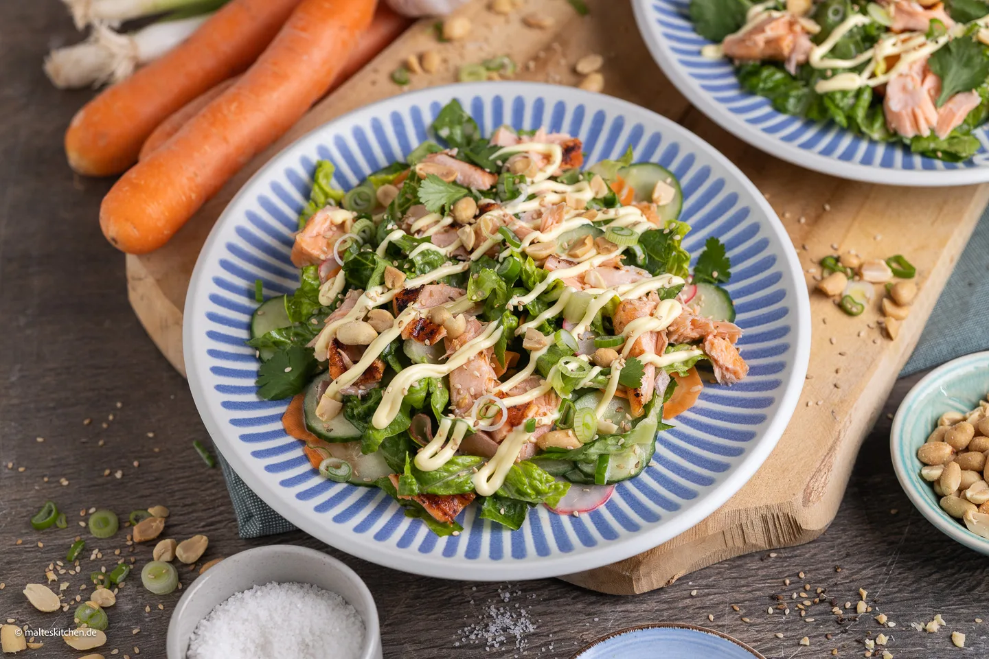 Salade Banh Mi au saumon | estival, frais et délicieux