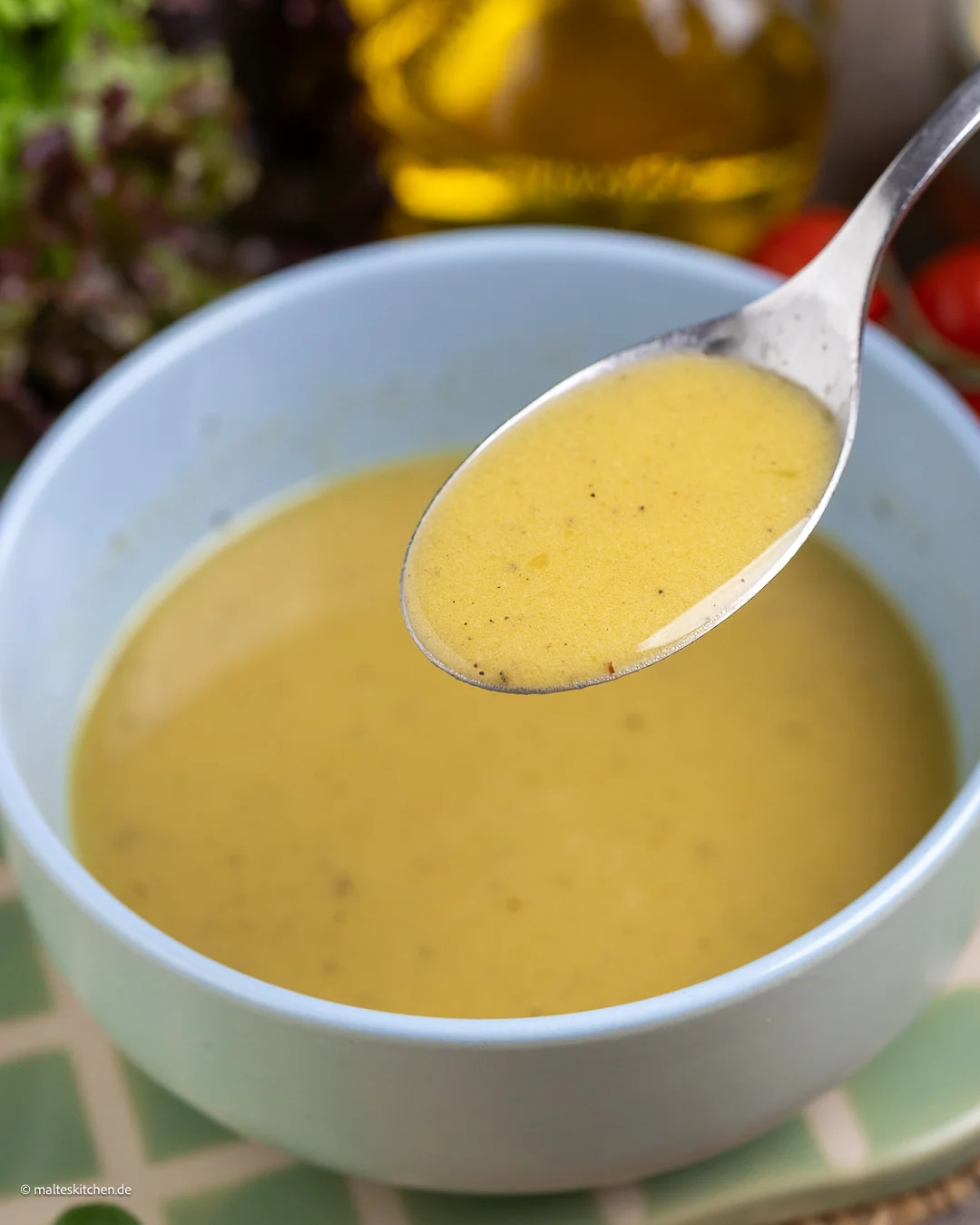 Vinaigrette au vinaigre et à l'huile