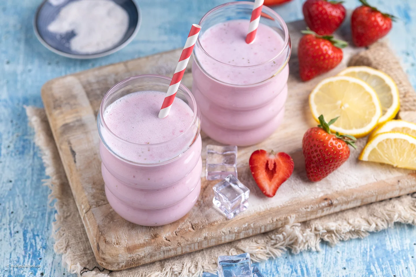 Lait de fraise fraîche – au goût naturel, sans arôme