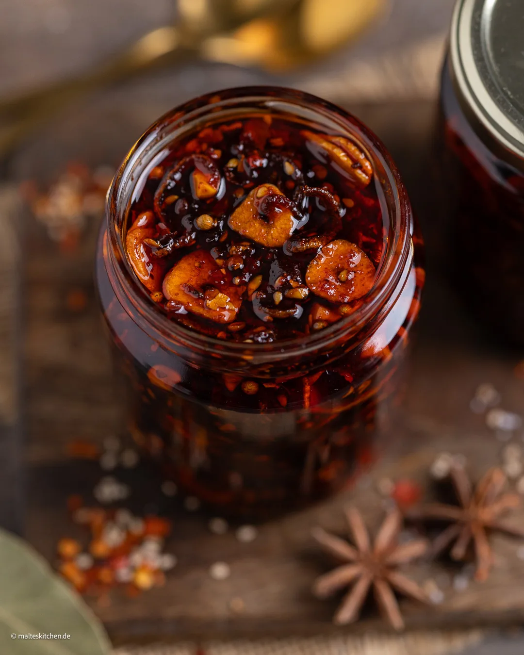 Huile de piment croustillant