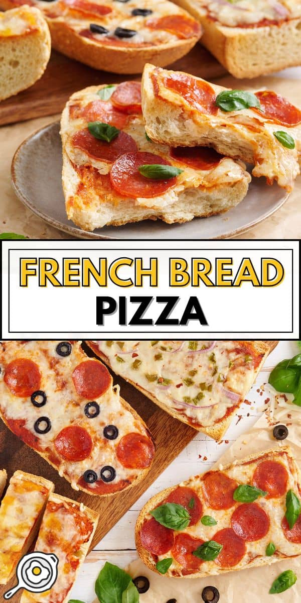 Image d'épingle à pizza au pain français