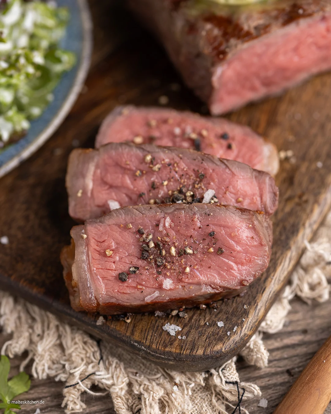 Rumsteck juteux du grill