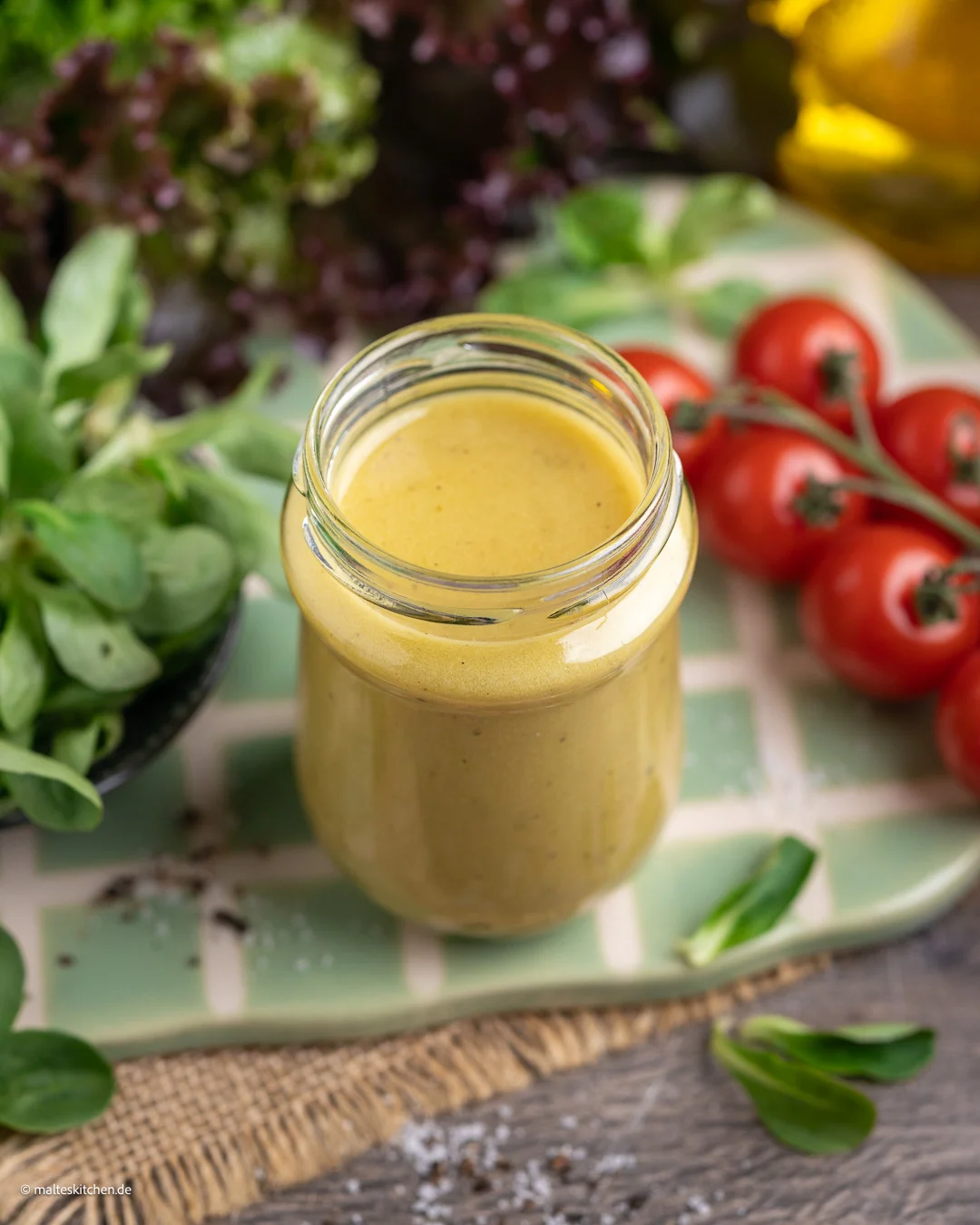 Vinaigrette classique au vinaigre et à l'huile