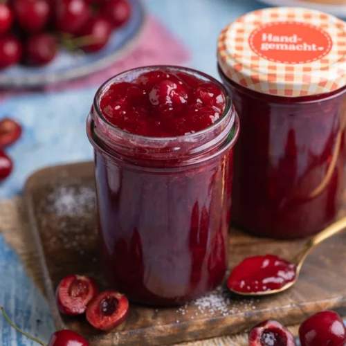 Confiture de cerises maison de grand-mère