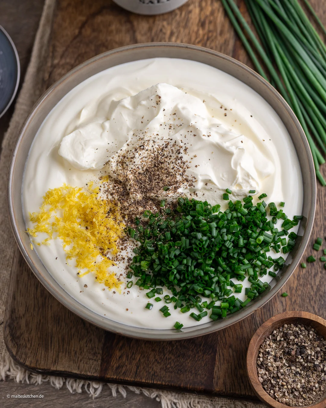 Préparation de crème sure