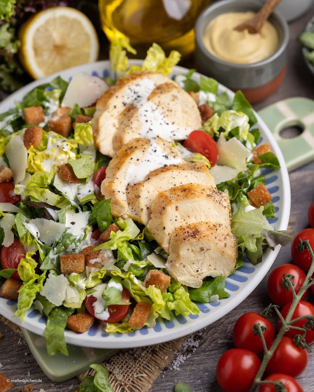 Salade César parfaite au poulet