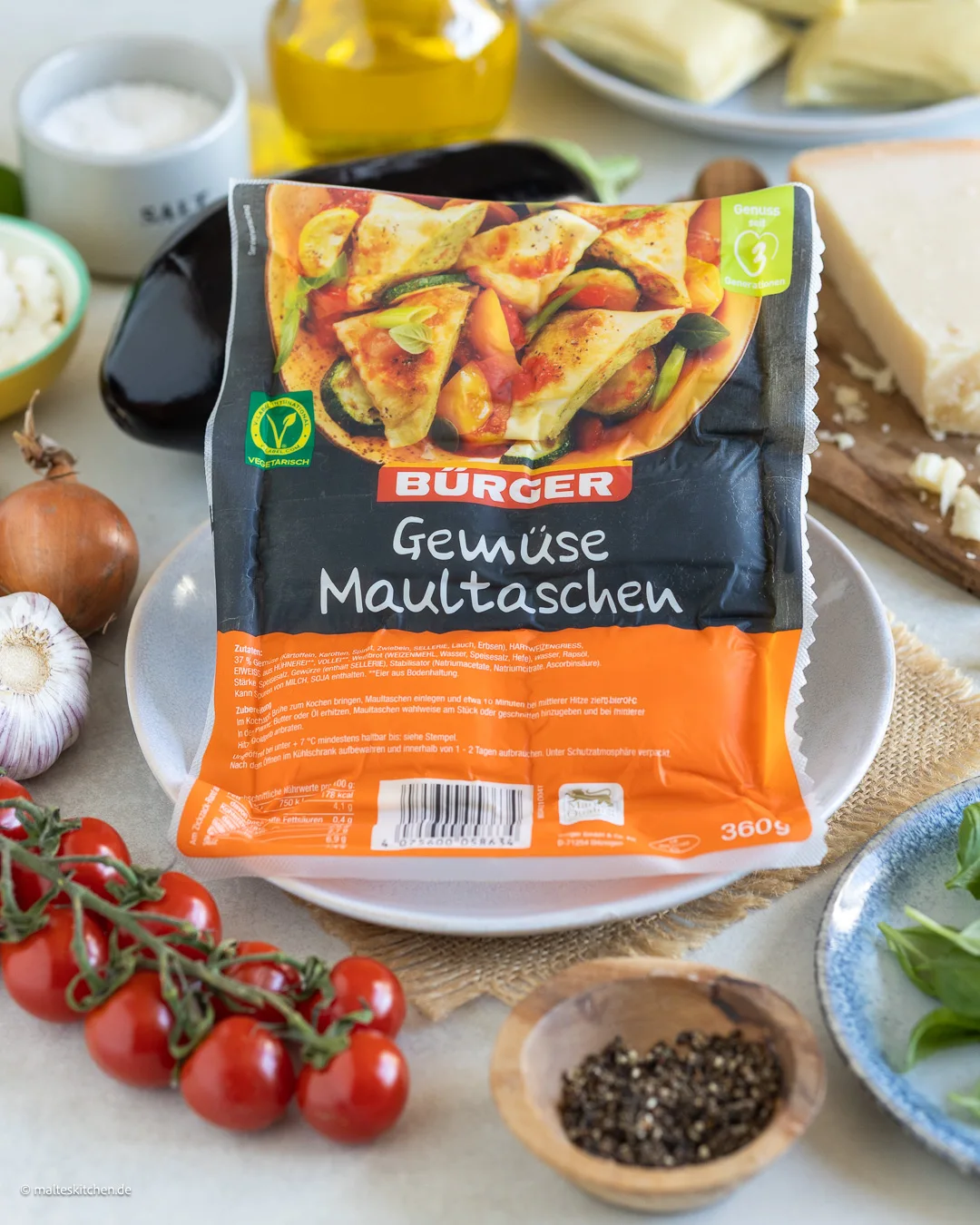 Maultaschen aux légumes de BÜRGER