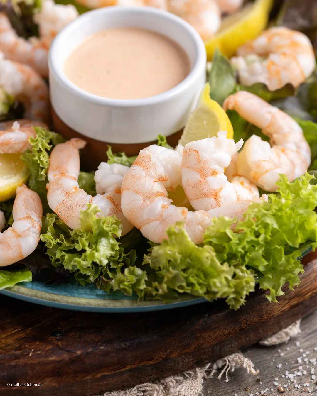 Crevettes à la sauce cocktail