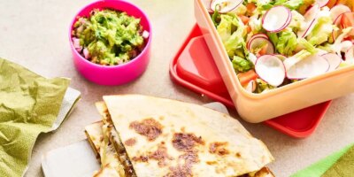 Quesadillas au bœuf écrasé au fromage de Joe Wicks