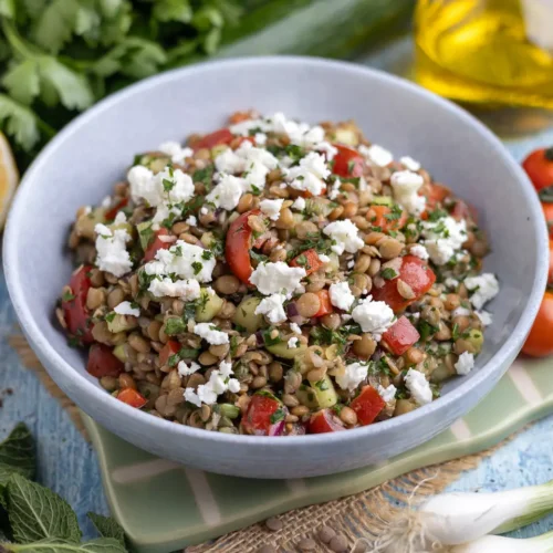 Salade de lentilles à la feta