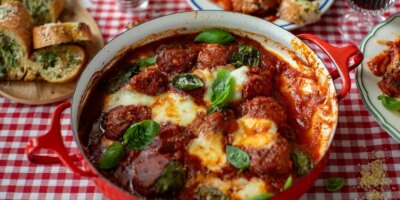 Donal's Italian Kitchen : boulettes de viande au four et pain à l'ail
