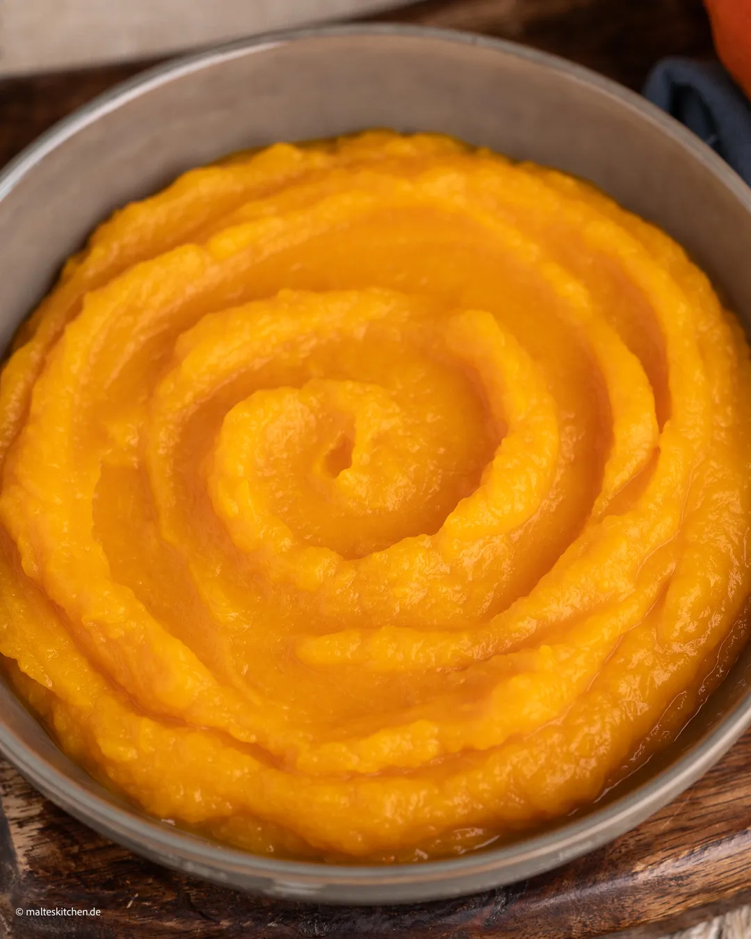 Purée de citrouille à base de citrouille d'Hokkaido