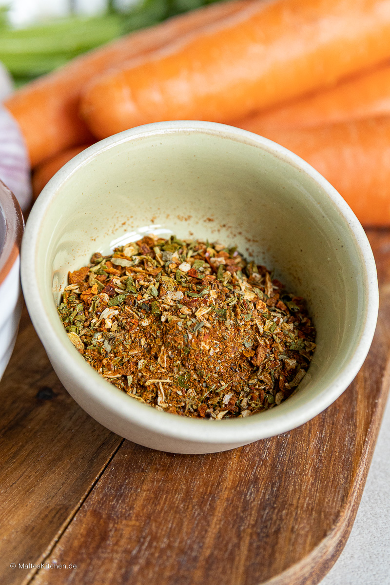 Mélange d'épices pour la sauce.