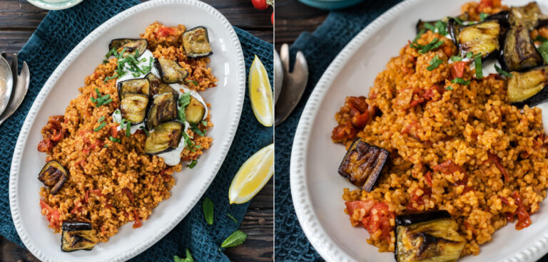 Recette de couscous aux aubergines