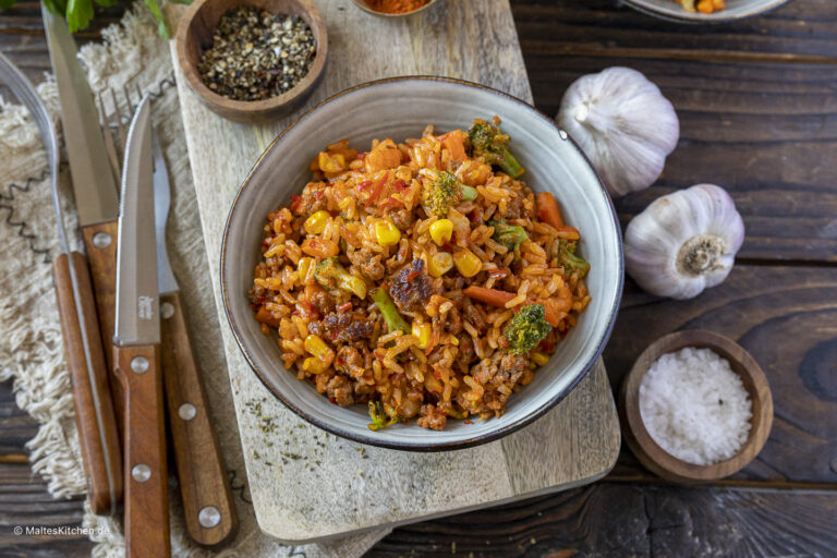 Recette de riz frit serbe aux légumes