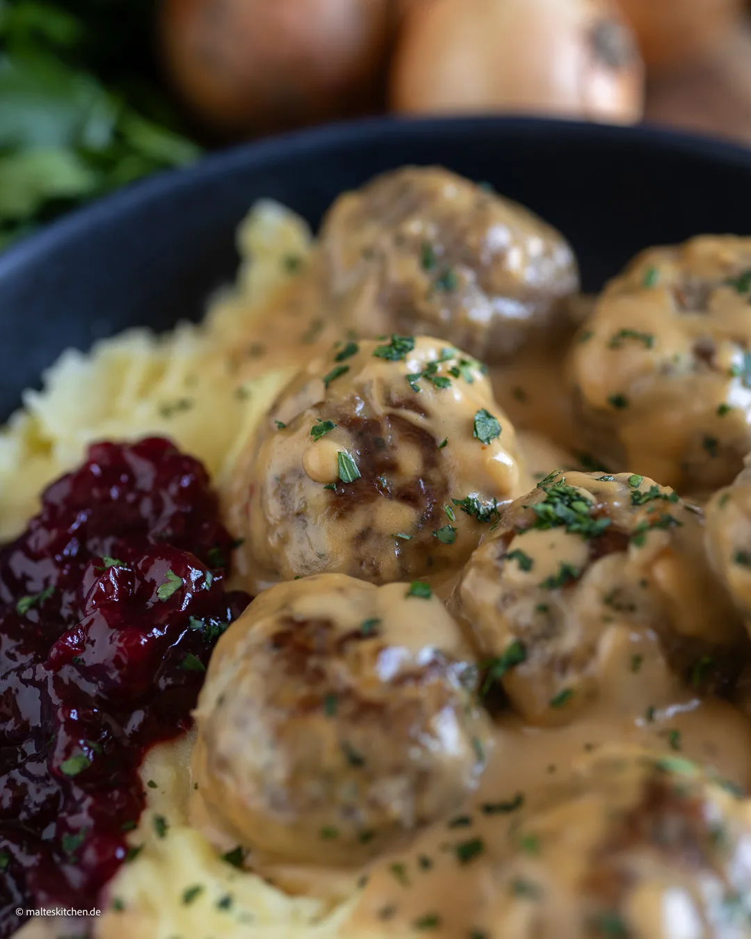 Boulettes de viande suédoises à la crème.