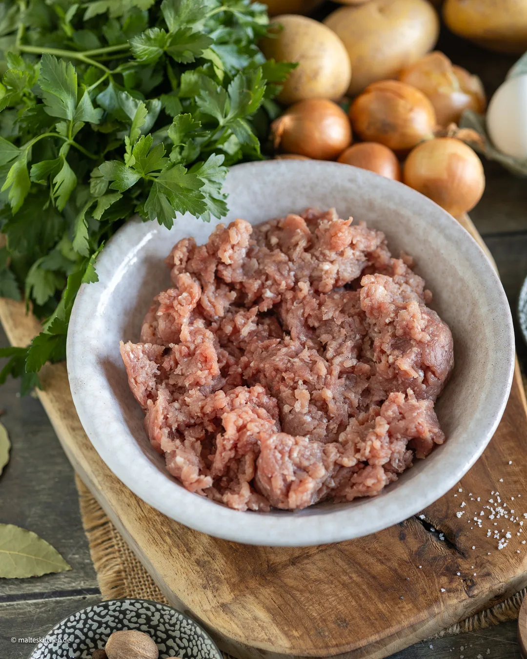 viande hachée.