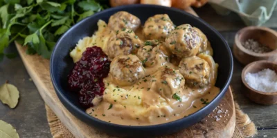 Köttbullar – Boulettes de viande suédoises à la crème