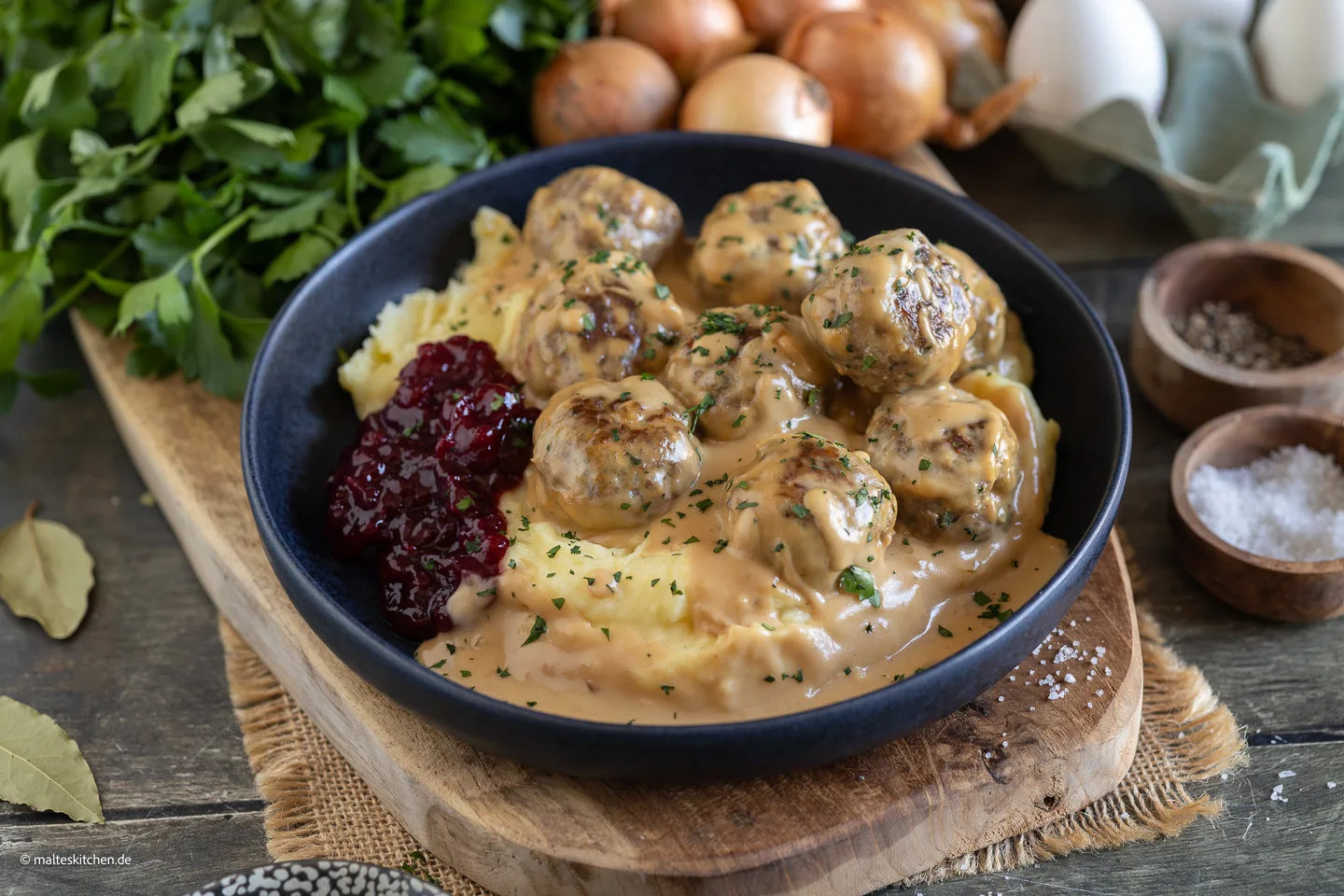 Köttbullar – Boulettes de viande suédoises à la crème