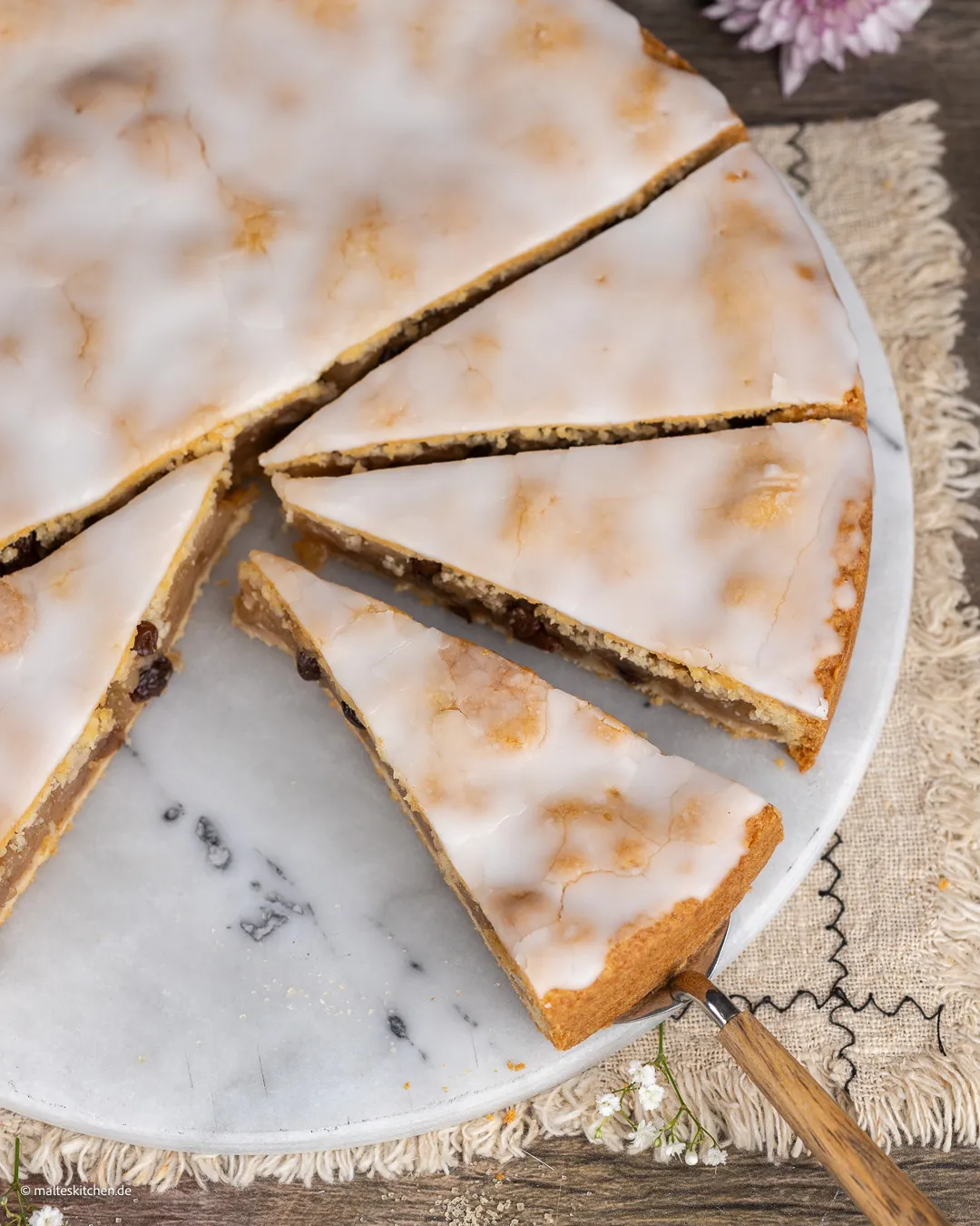 Tarte aux pommes couverte
