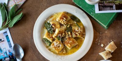 Cuisine italienne de Donal : Gnudi à la sauge et au beurre noisette