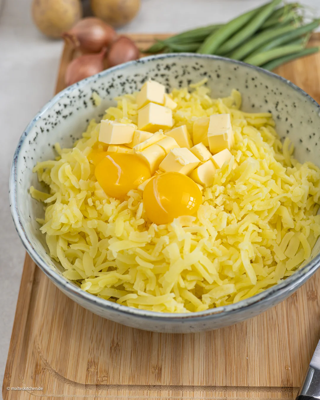 Pâte de pommes de terre pour les pommes de terre Duchesse